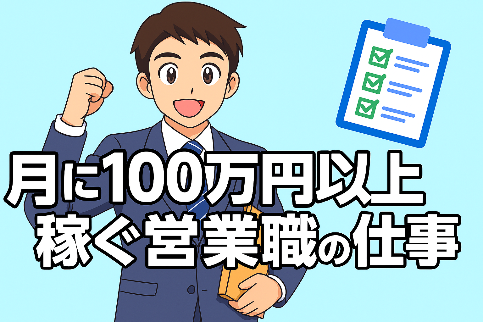 月に100万円以上稼ぐ営業食の仕事